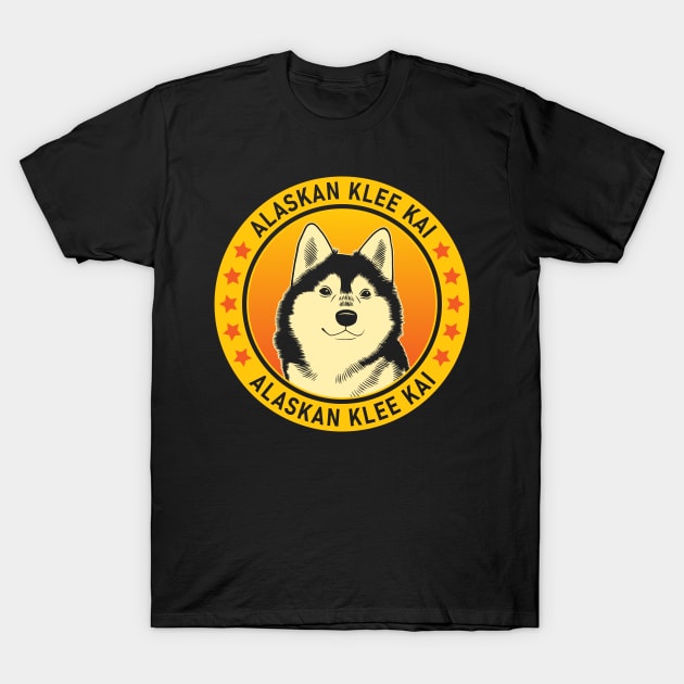 Alaskan Klee Kai Dog Portrait T-Shirt by millersye